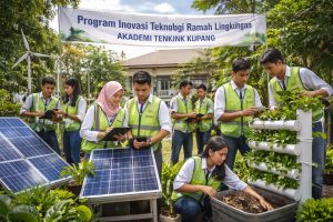 Kegiatan Mahasiswa Akademi Teknik Kupang dalam Program Inovasi Teknologi Ramah Lingkungan