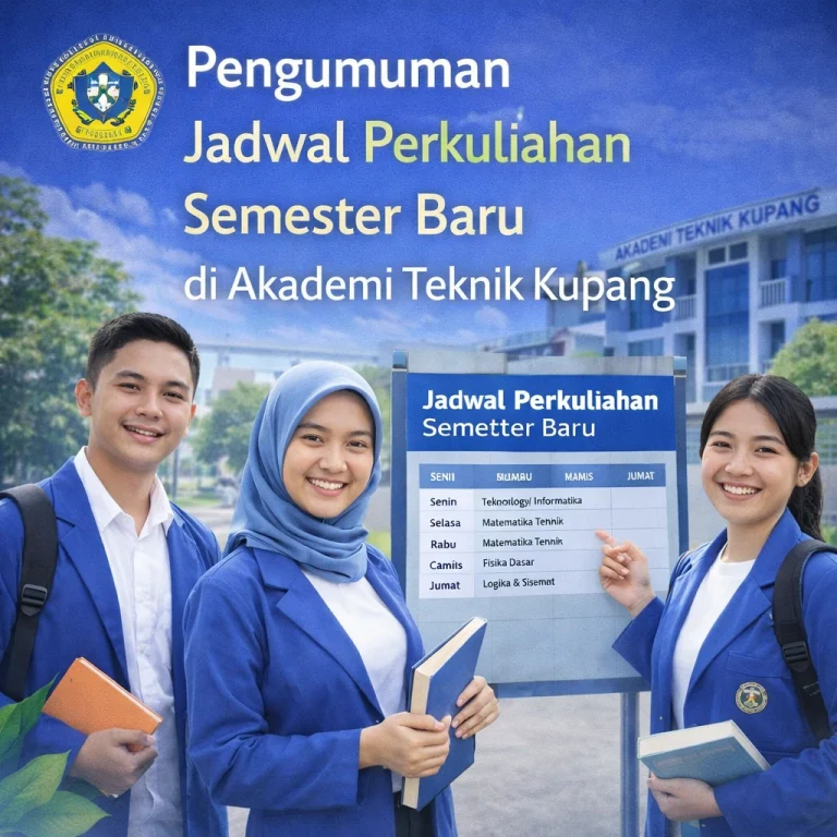 Pengumuman Jadwal Perkuliahan Semester Baru di Akademi Teknik Kupang