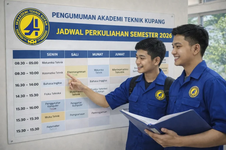 Pengumuman Akademi Teknik Kupang Jadwal Perkuliahan Semester 2026